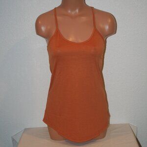 ANGIE Cami Top Small Rust Spaghetti Strap Halter Tank Racerback Chest: 30" NEW